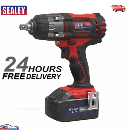 Sealey 18v 3.0AH Li-Ion Cordless 1/2" Drive Impact Wrench CP400LI